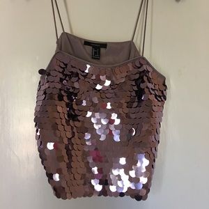 Forever21 Purple Sequins Camisole